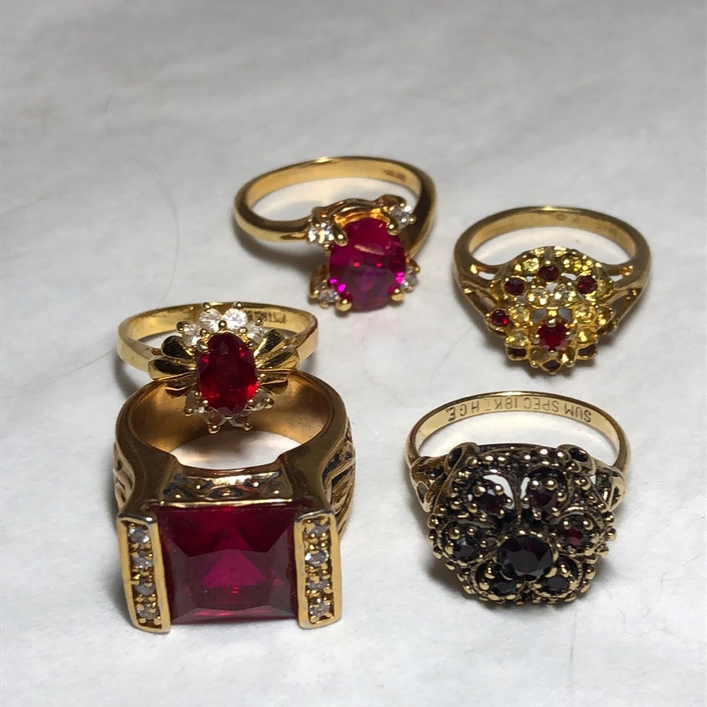 Red Gem Ring Bundle - image 1